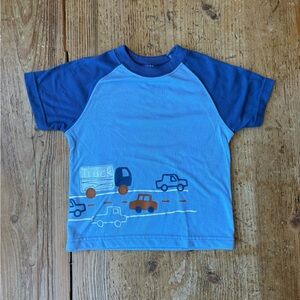 Vintage Carters Blue Boys' Truck Graphic Raglan Tee